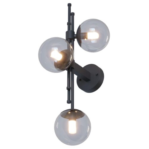 Бра Abby Right,  Чорний Прозорий, Pikart Lights