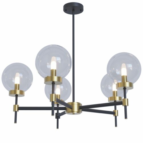 Люстра Ab,  Світла латунь/чорний, Pikart Lights