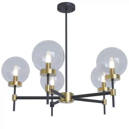 Люстра Ab,  Світла латунь/чорний, Pikart Lights