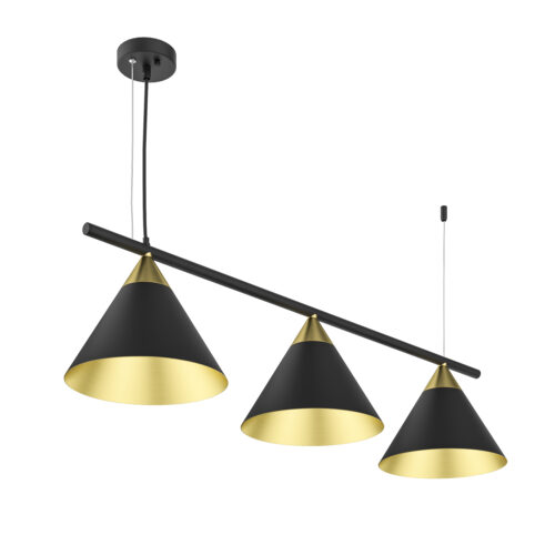 Люстра SC 3,  Світла латунь/чорний, Pikart Lights