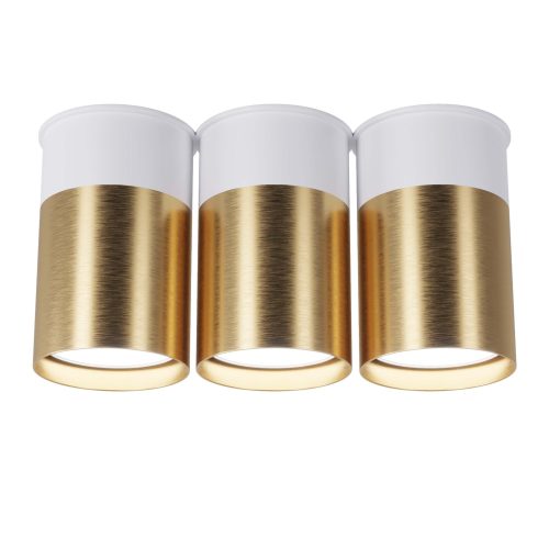 Точковий спот BP Black/White Gold трійний, 25606 Світла латунь/білий 2, Pikart Lights