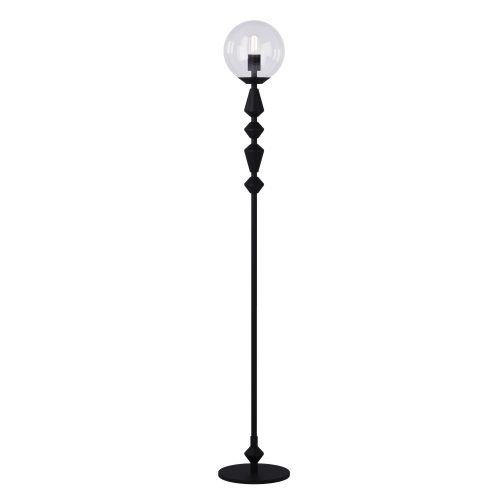 Торшер Dome Solo, 16534 Чорний Прозорий, Pikart Lights