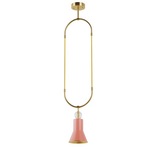 Підвіс ARCH 1U, 13169 Світла латунь/кораловий, Pikart Lights