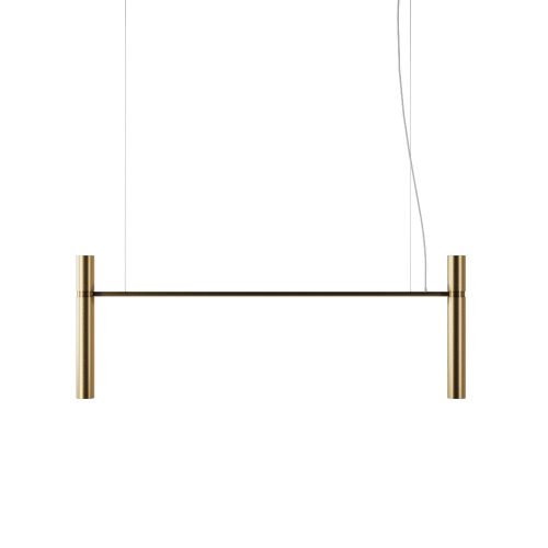 Люстра Tube chandelier, 5299 Світла латунь 150 см, Pikart Lights