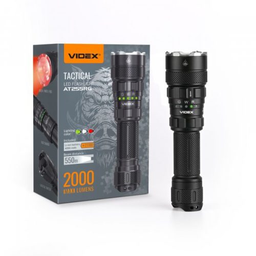 Тактичний світлодіодний ліхтарик VIDEX VLF-AT255RG 2000Lm 5000K