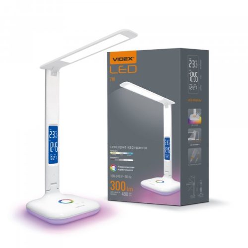 Світлодіодна лампа настiльна VIDEX TF05W-RGB 7W 3000-5500K