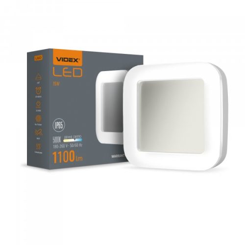 Світлодіодний світильник ART IP65 квадратний VIDEX 15W 5000K