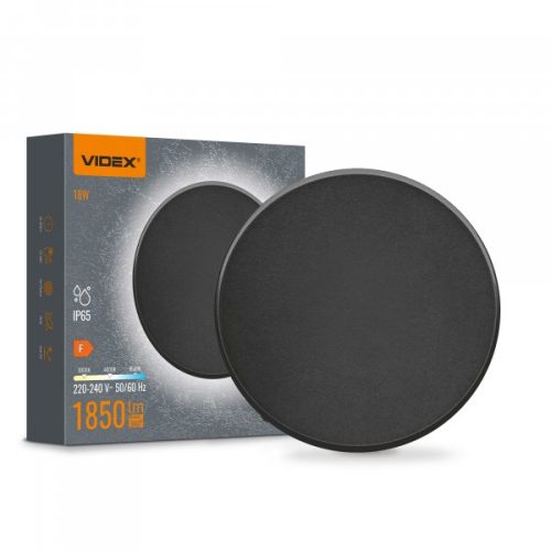Світлодіодний світильник настінний IP65 VIDEX WL03 18W 3000K-4000K-6500K Black