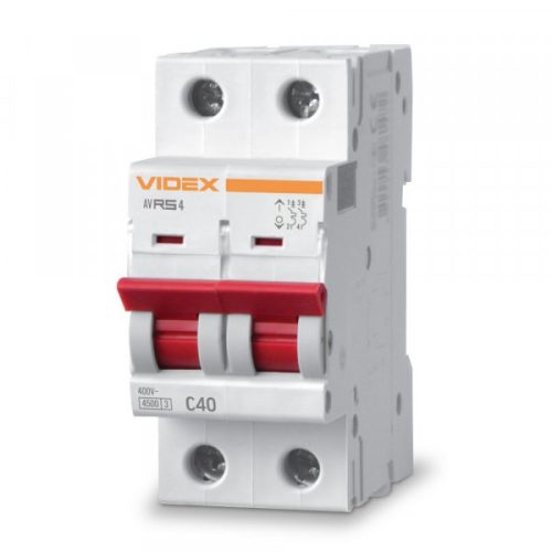 Автоматичний вимикач RS4 2п 40А С 4,5кА VIDEX RESIST