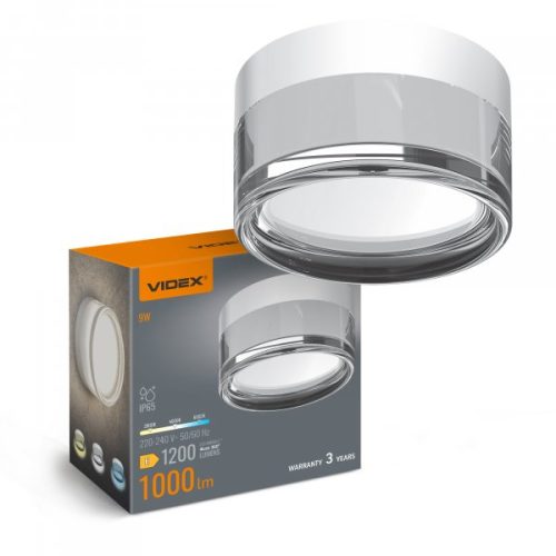 Світлодіодний світильник IP65 круглий VIDEX BHD01 9W 2800-4000-6000K White