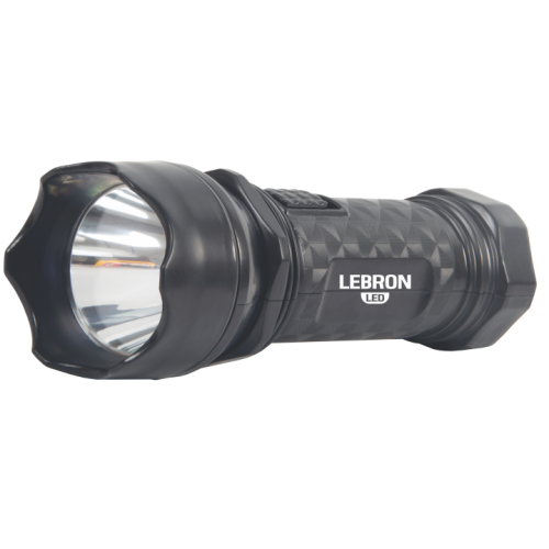 LED ліхтар ручний акумуляторний LEBRON L-HL-12, ABS, чорний, 1W, 250mAh