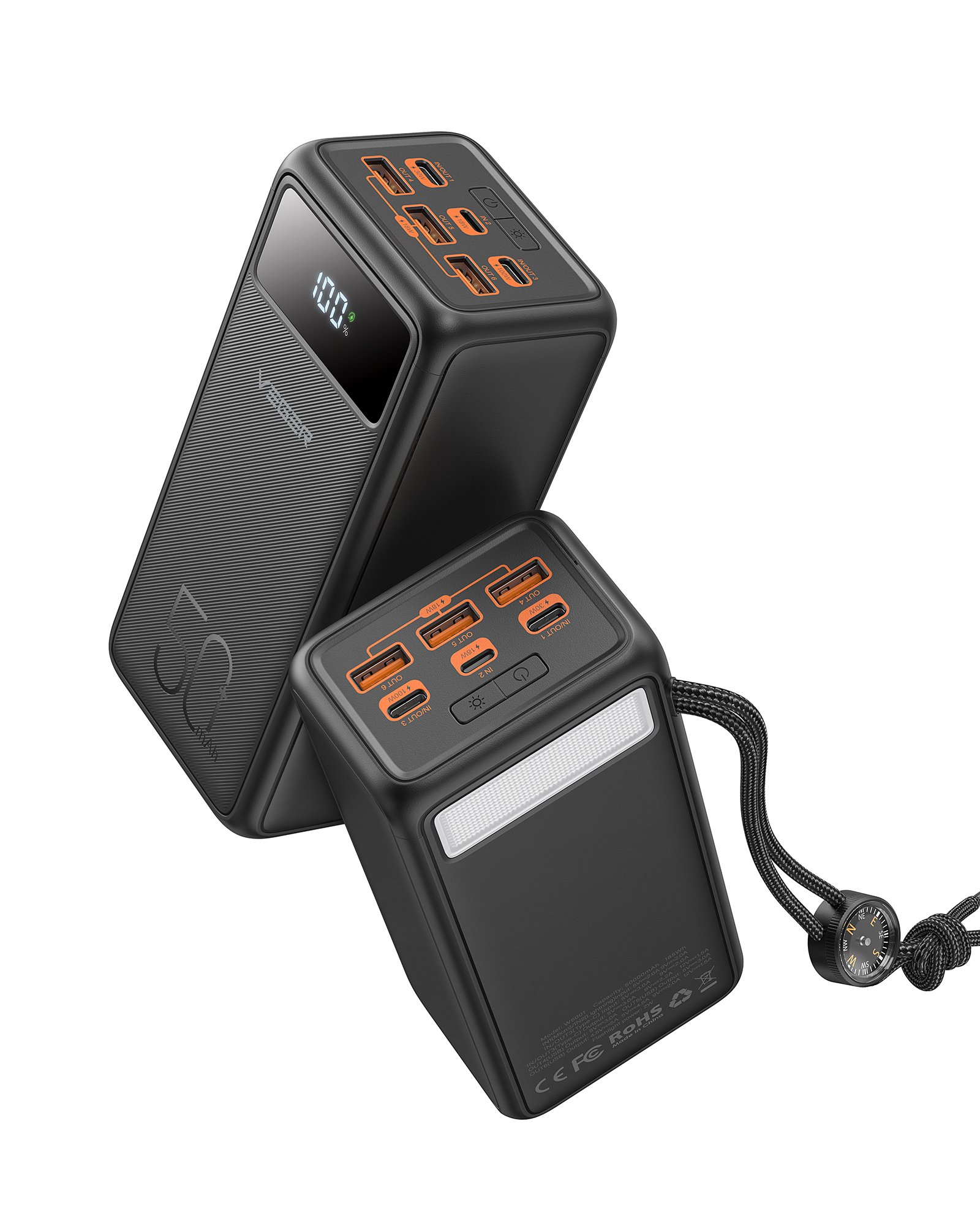 (1) Зовнішній акумулятор Power Bank VEGER TANK LITE 50000MAH (W5001) - Зображення 2